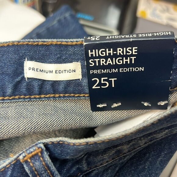 J. Crew Factory BX530 Premium Edition High-rise Straight Jeans size 25 Tall NWT - Picture 13 of 15